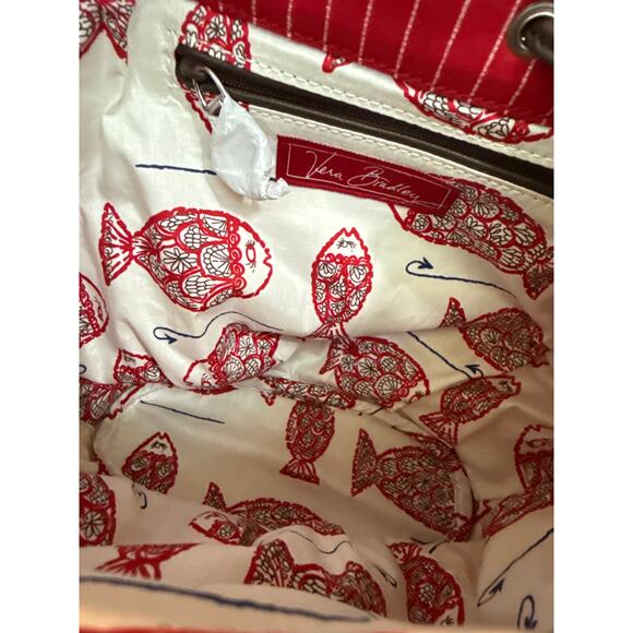 NWT Vera Bradley Nautical Drawstring Crossbody Bag - Picture 4 of 6